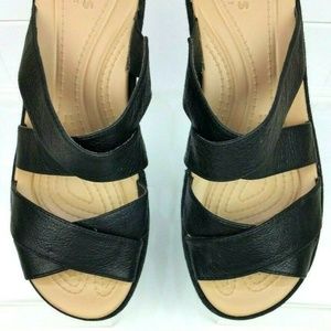 Crocs Womens A-leigh Crisscross Black Size 10